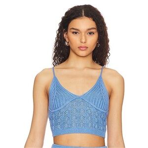L*SPACE Sweet Talk Knit Cropped Top in Very Peri